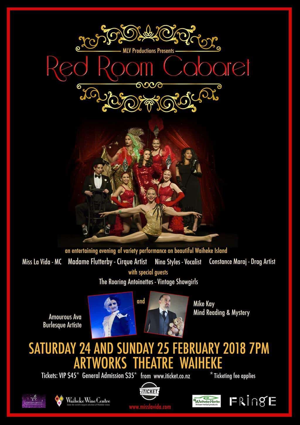 Red Room Cabaret - Auckland Fringe Edition